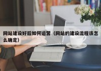 网站建设好后如何运营（网站的建设流程该怎么确定）