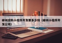 郴州团购小程序开发要多少钱（郴州小程序开发公司）