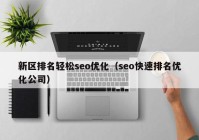 新区排名轻松seo优化（seo快速排名优化公司）