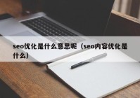 seo优化是什么意思呢（seo内容优化是什么）